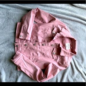 Soft pink jean jacket